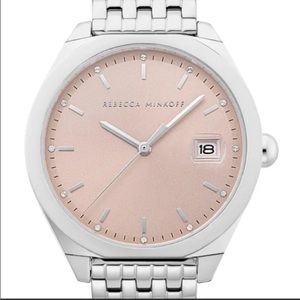 Stainless Steel Bracelet Watch with Blush Dial - 38mm